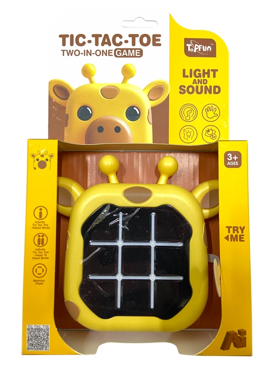 Bolalar uchun jirafa mini-konsolini rivojlantiruvchi Tic-Tac-Toe krest-nolik elektron o‘yini