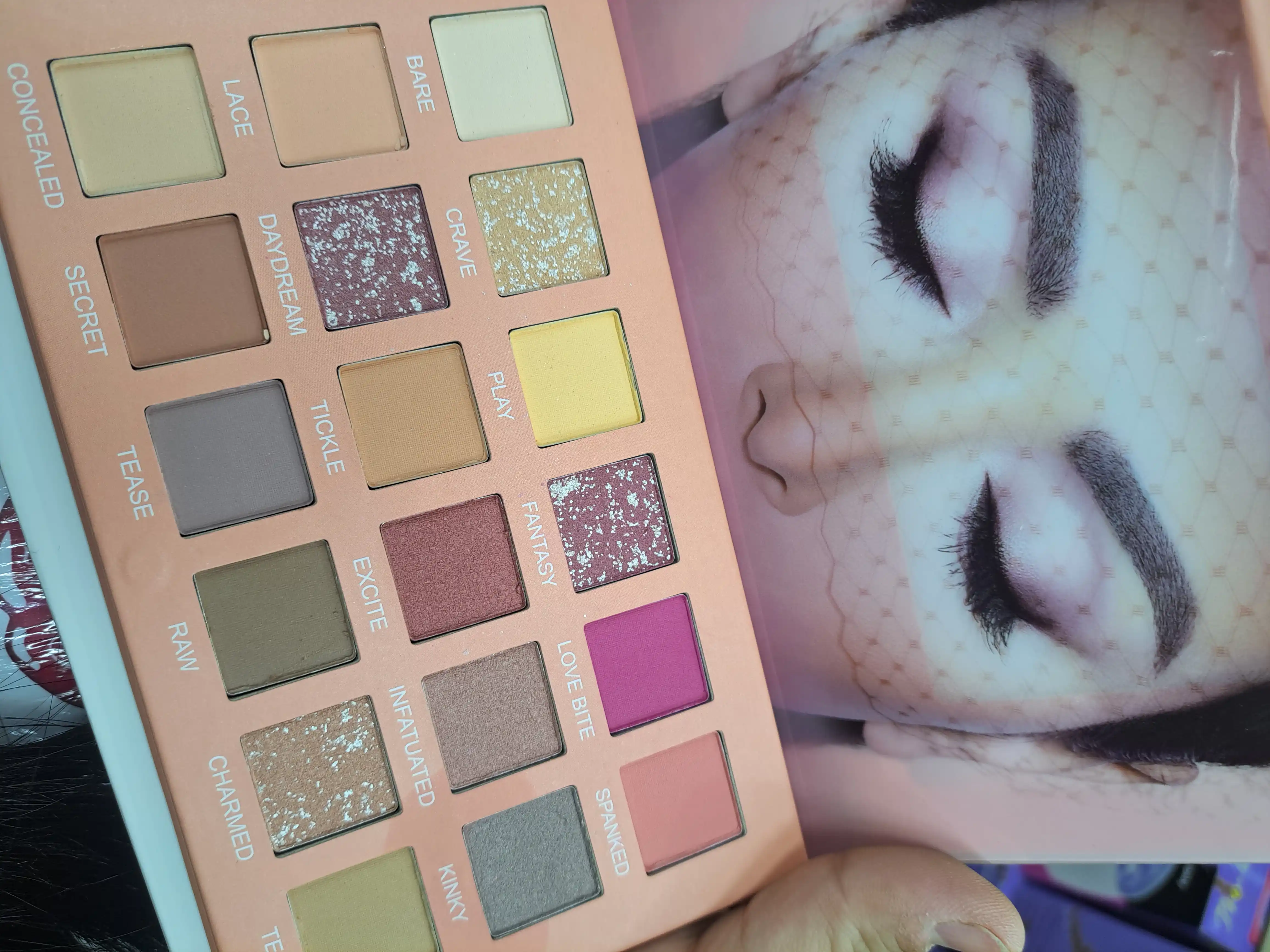 18 ta rangli tenlar palitrası, ten mukammal make up uchun hashamatli tuslar