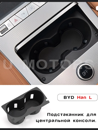 Силиконовые подстаканники для BYD Han L, Sealion 07, EV, Smart — UMOTORS-CUP2-ИНДИГО