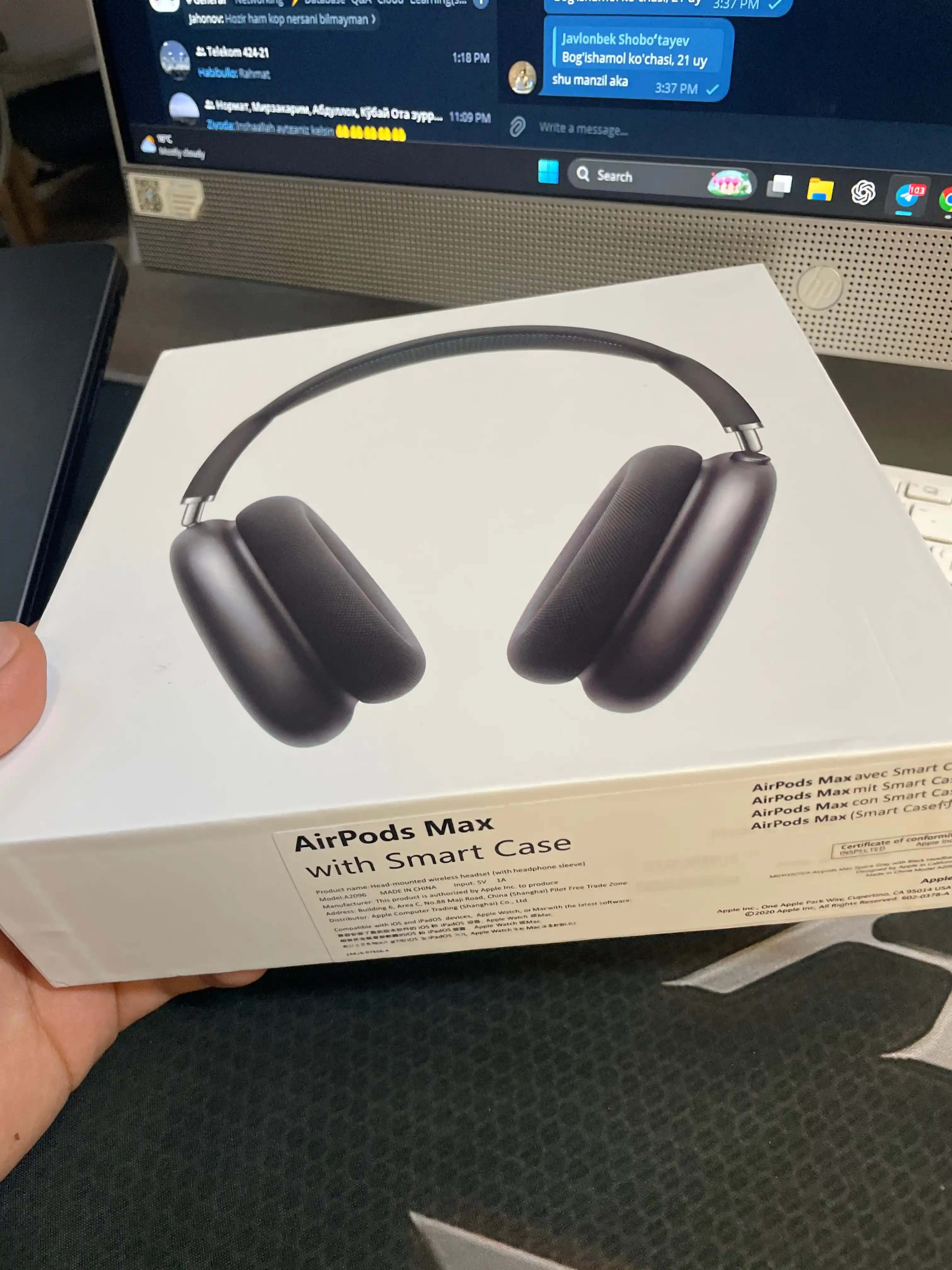 Беспроводные наушники PODS MAX, Bluetooth, Aux