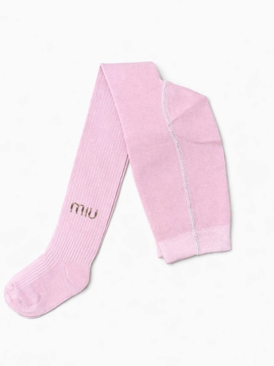 Хлопковые колготки для девочек 3-7 лет, miu miu