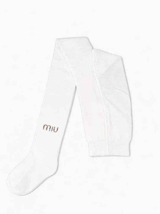 Хлопковые колготки для девочек 3-7 лет, miu miu