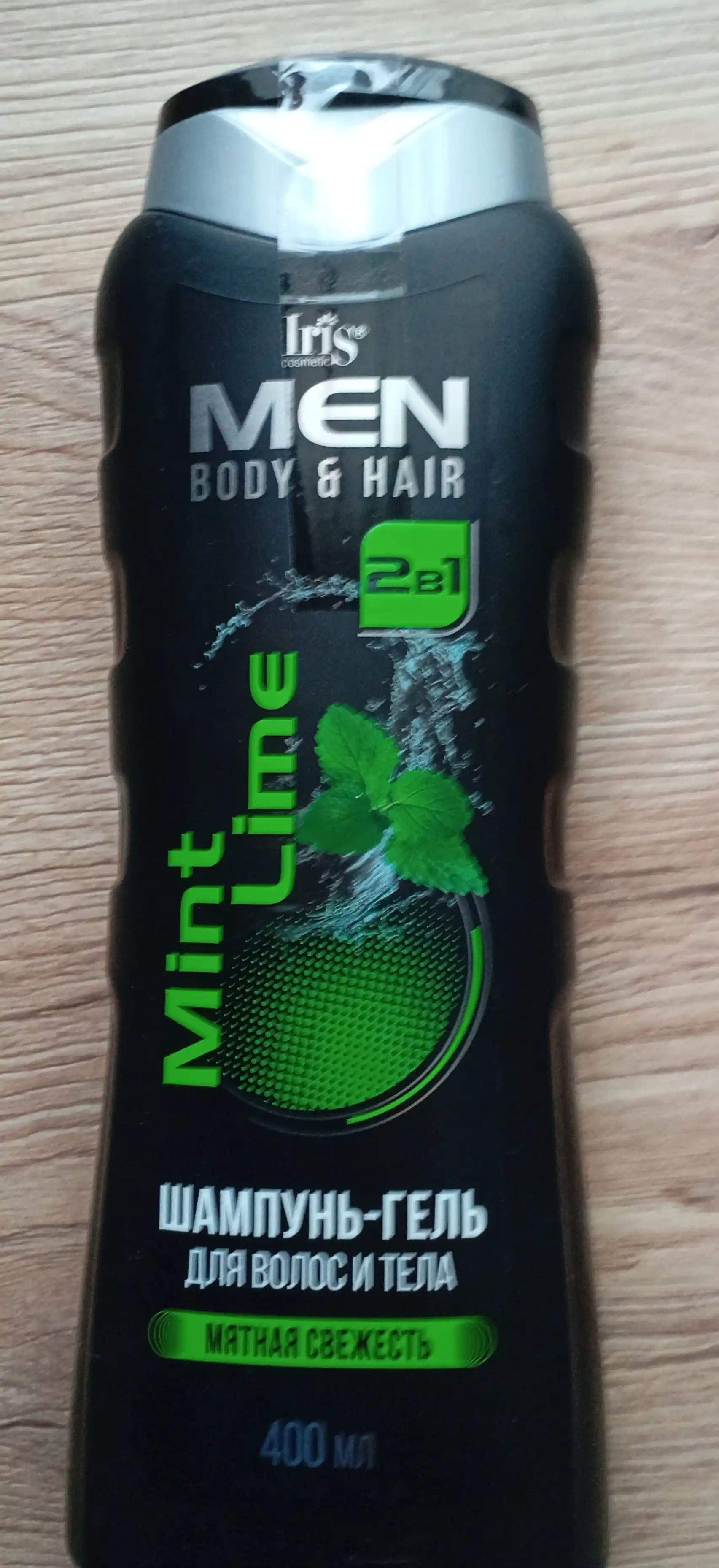 Shampun-gel soch va tana uchun Iris Men Mint Lime, 400 ml