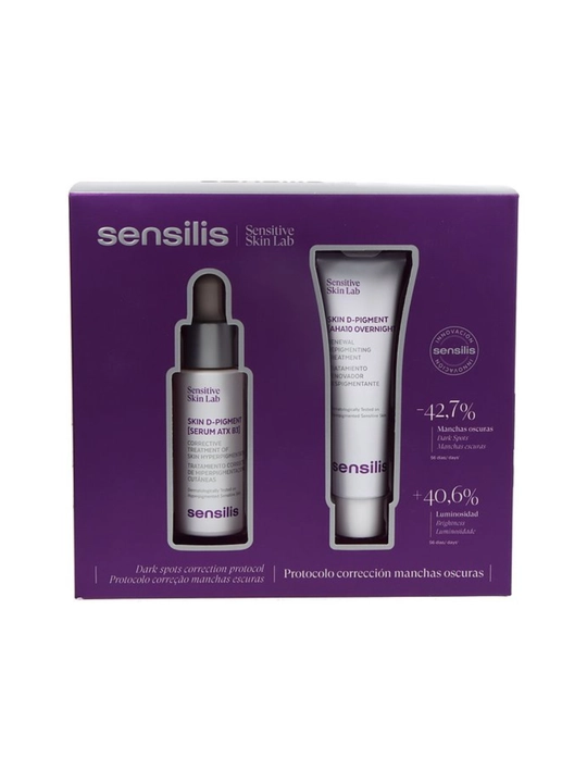 Sensilis D-Pigment Correction pigmentatsiyaga qarshi yorituvchi to‘plam, 2×30 ml