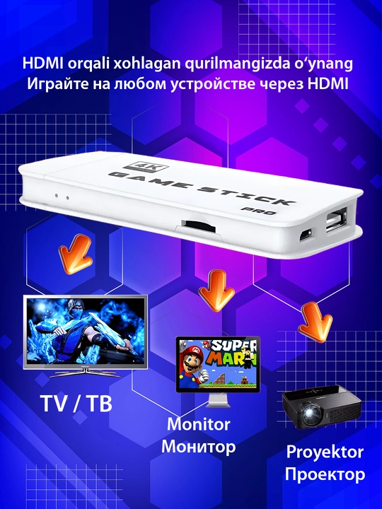 O'yin pristavka, Game Stick M15 Plus, 20 000 ta o'yinga ega bolalar uchun konsol