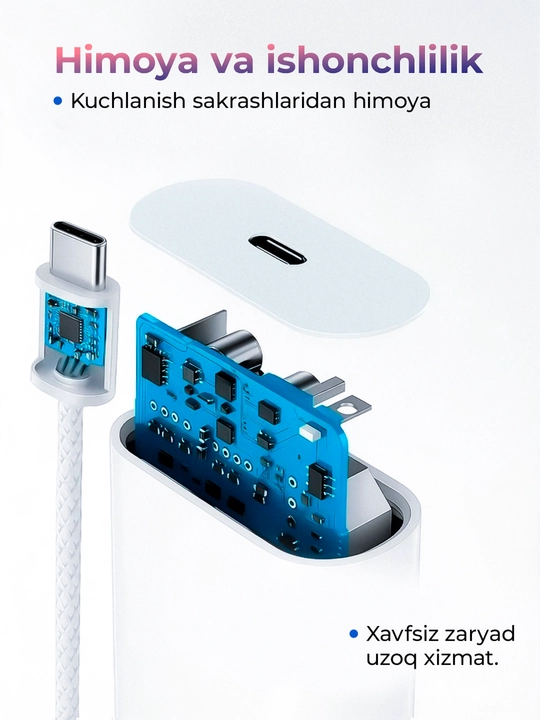 Iphone zaryadchik, ayfon zaryadchik, taypsi zaryadchik, iphone zaryadnik, zaryadchik, 35w