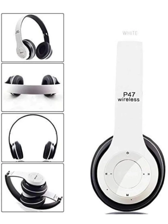 Наушники P47 Bluetooth, складные, стерео звук, слот для SD карты