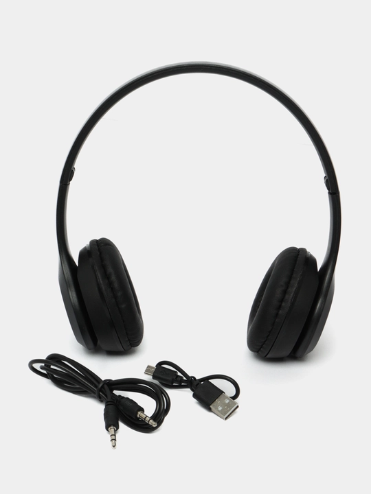 Наушники P47 Bluetooth, складные, стерео звук, слот для SD карты