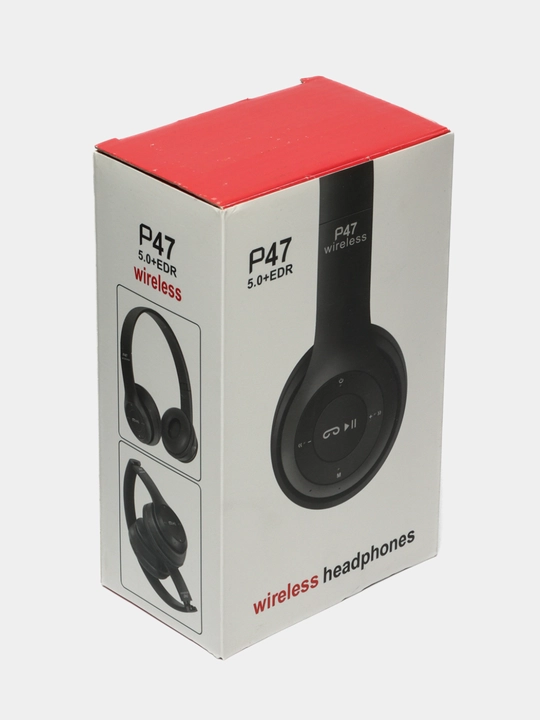 Наушники P47 Bluetooth, складные, стерео звук, слот для SD карты