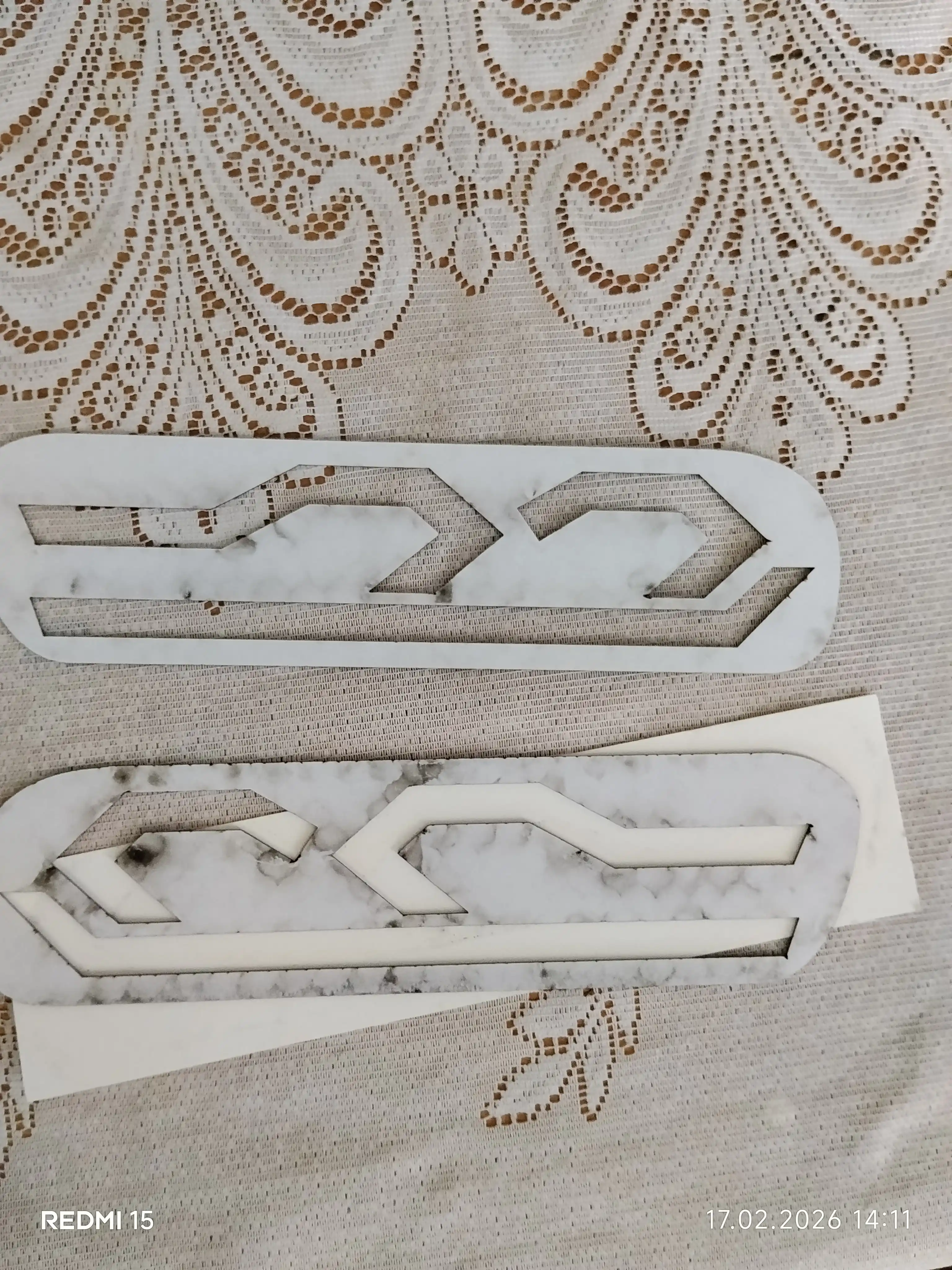 Damas uchun akril stiker, nakleyka, povorotnik, 2 dona