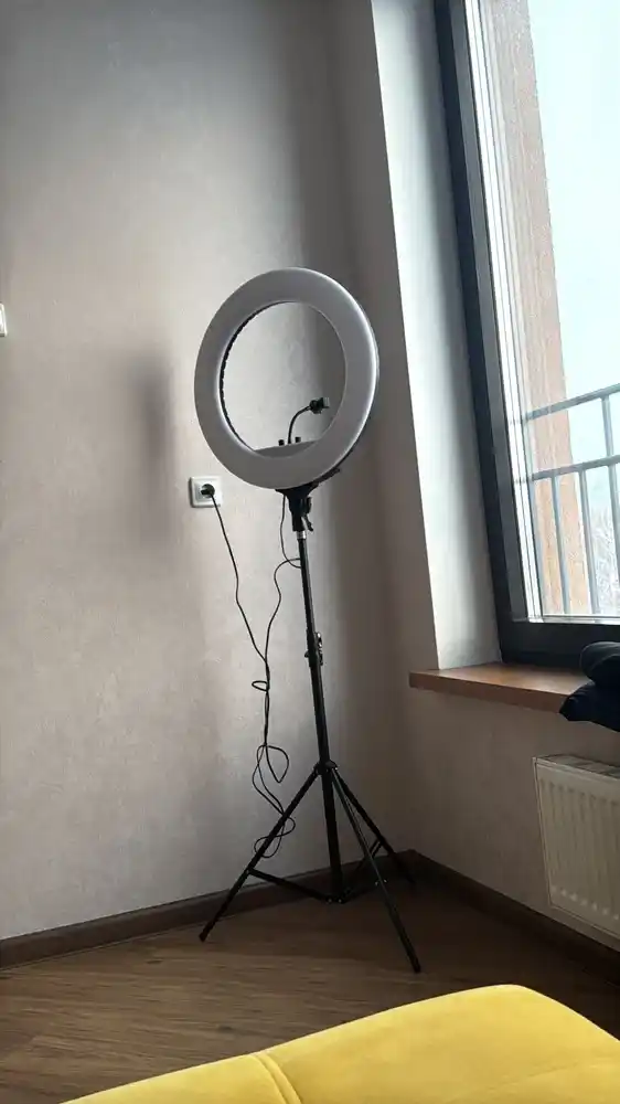 Селфи-лампа кольцевая со штативом — RGB LED подсветка, модели NP-14 / NP-18 / NP-21