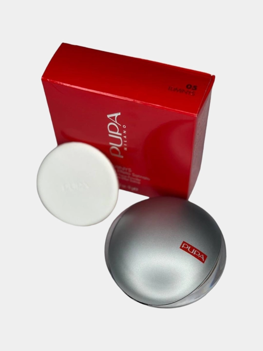 Pupa Milano Luminys Powder — запечённая компактная пудра для лица, с эффектом сияния