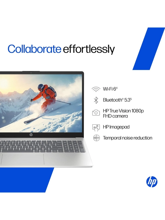 Ноутбук HP Laptop 15, Intel® Core™ 5-120U, DDR4 16ГБ, 512ГБ SSD, 15.6" FHD, Windows 11