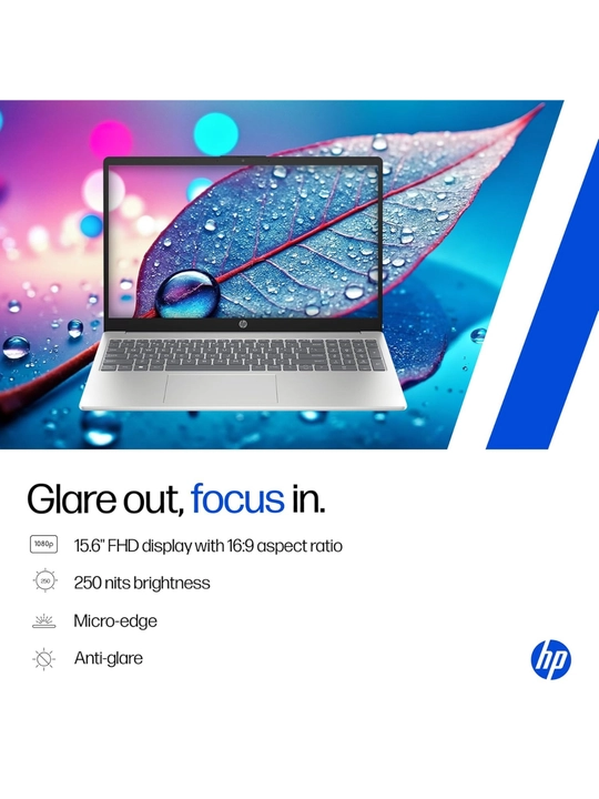 Ноутбук HP Laptop 15, Intel® Core™ 5-120U, DDR4 16ГБ, 512ГБ SSD, 15.6" FHD, Windows 11