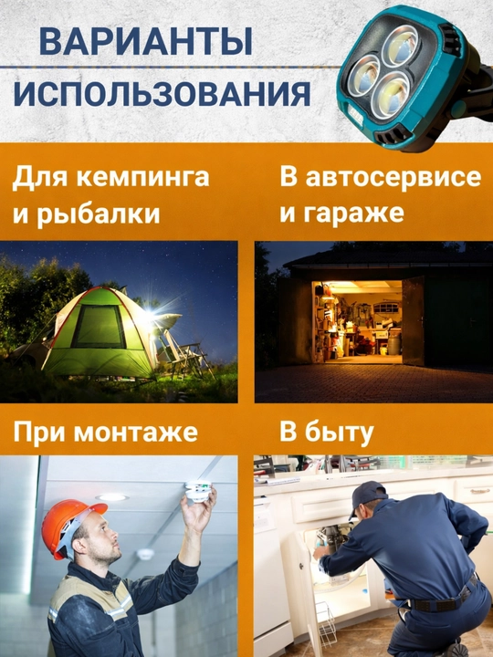 Kuchli LED tashqi chiroq va fonarlar to‘plami