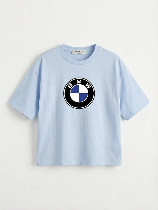 Футболка для мальчика с принтами Майнкрафт, Роблокс, BMW