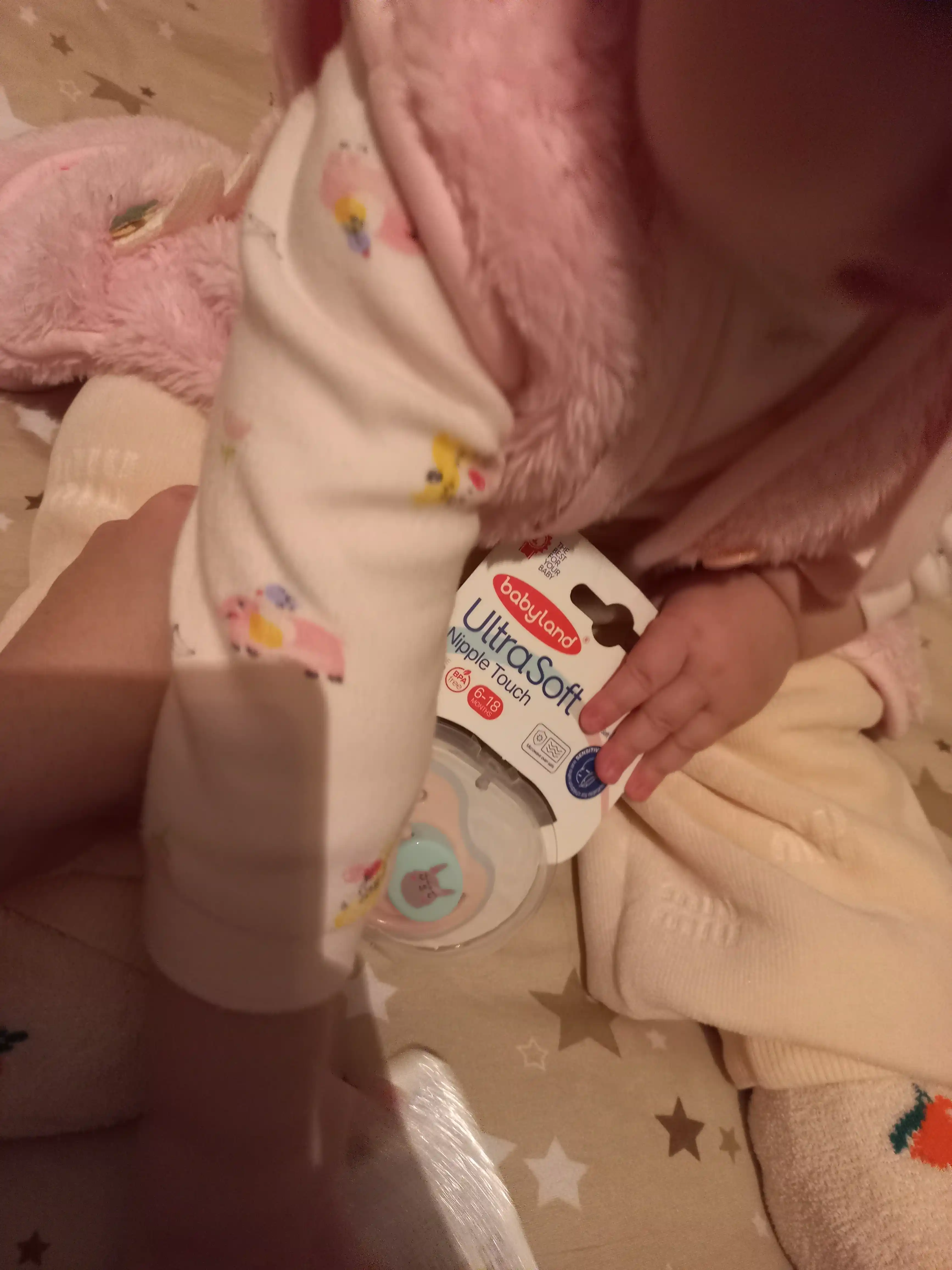 Ortodontik silikon so‘rg‘ich, 0-6-18 oylik, Babyland, so‘rg‘ichning 2 turi