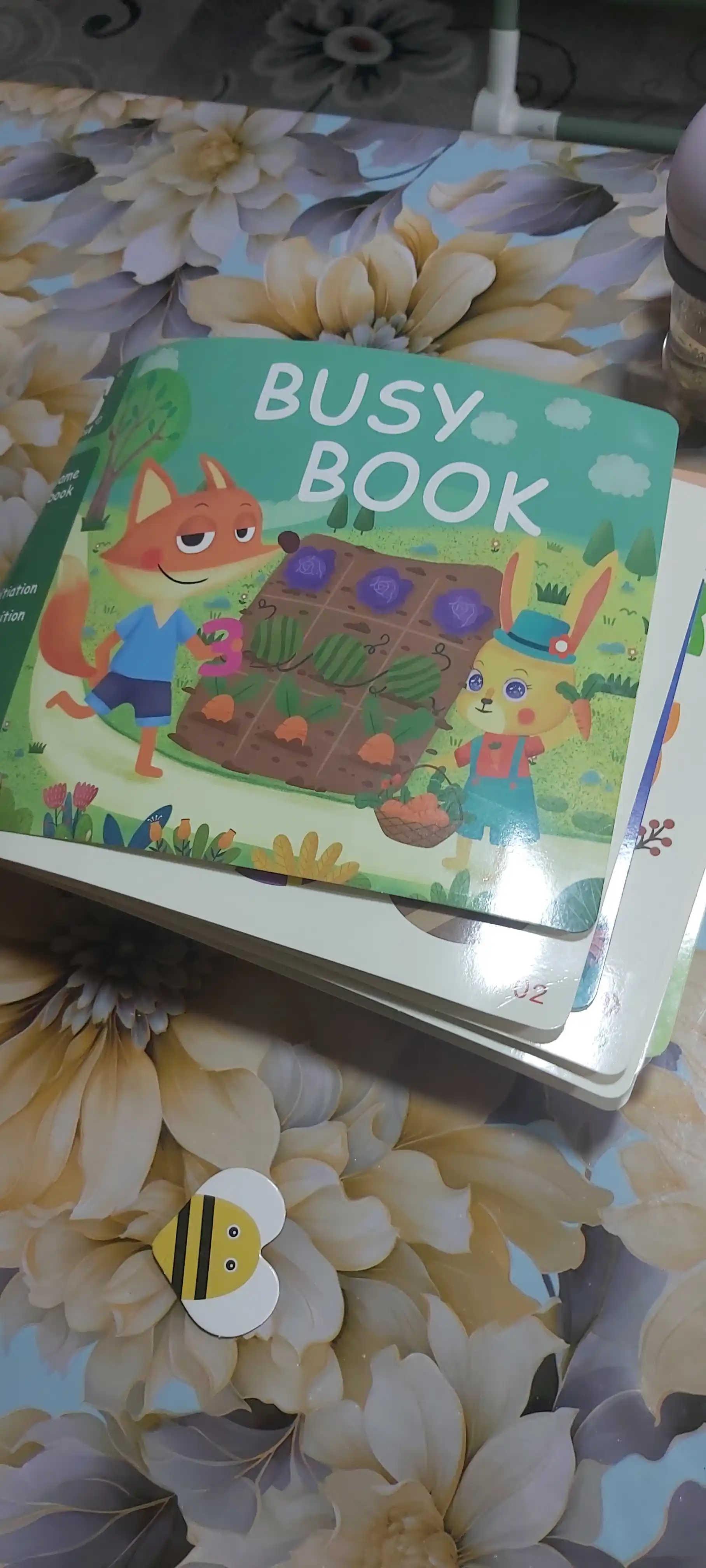 Развивающая книжка для детей BusyBook, Монтессори, липкий Бизибук на липучке