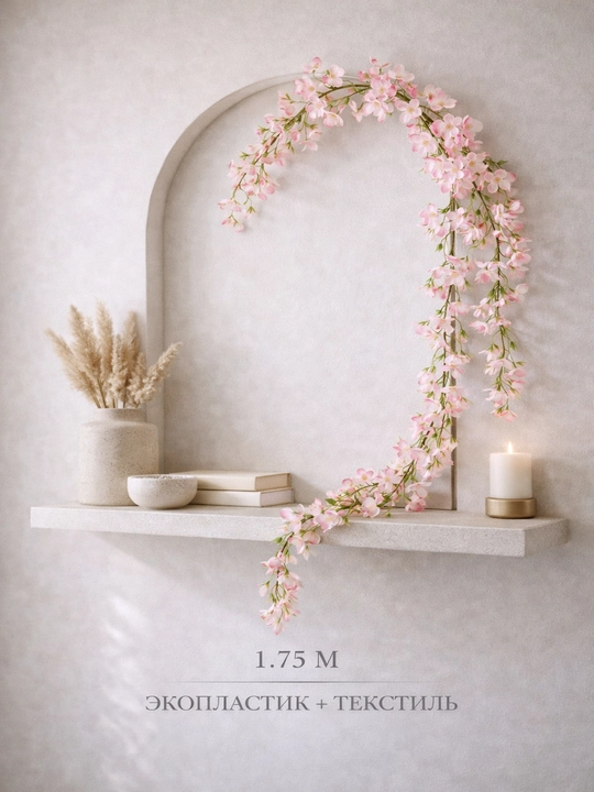Sun’iy dekorativ liana – 1.7–2.3 metr, interyer uchun nafis bezak - 