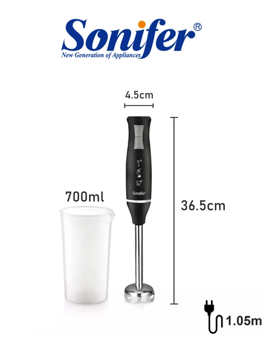 Qo‘l blenderi Sonifer SF-8026, quvvati 400W, 2 tezlik