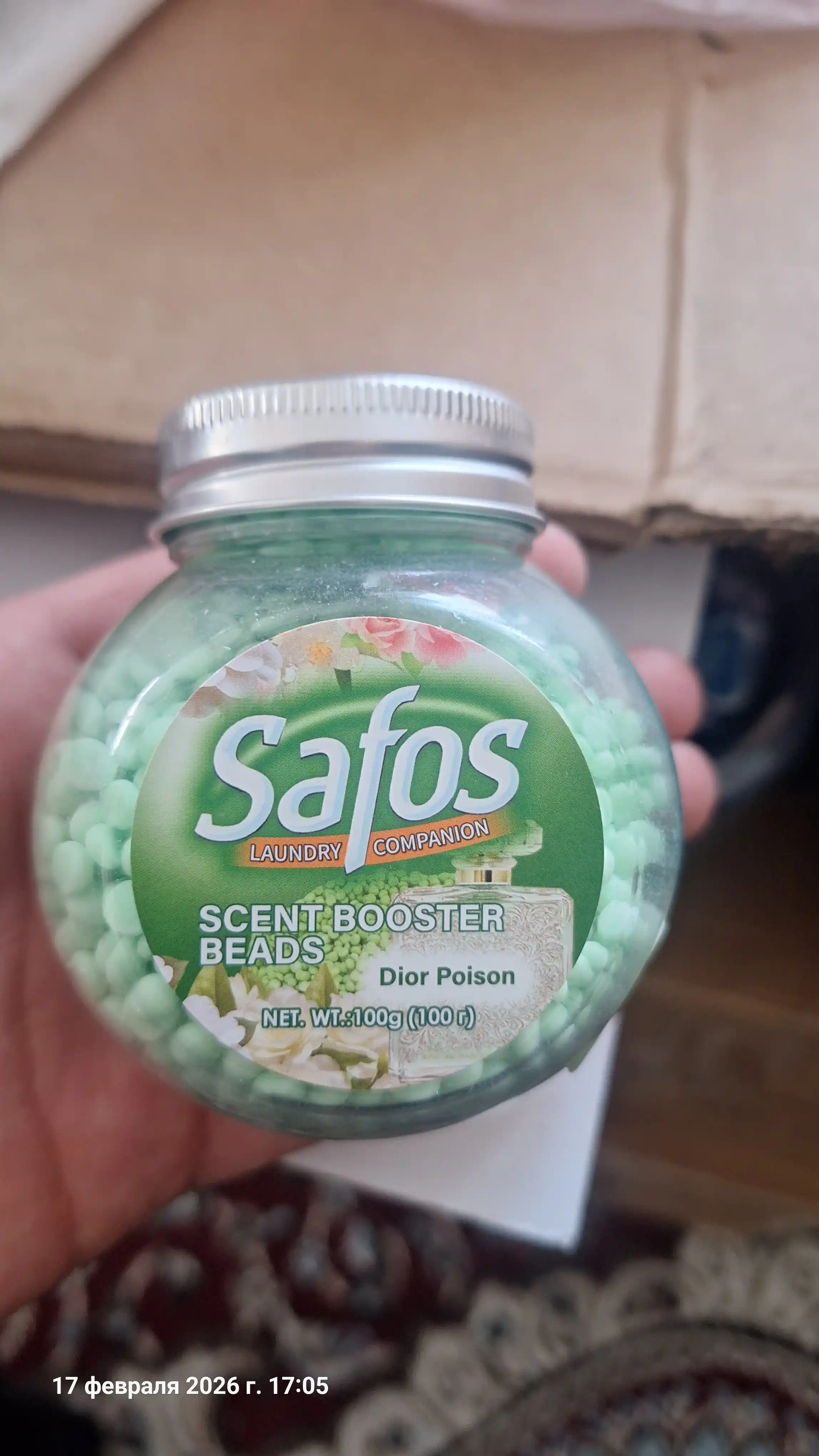 Кондиционер-парфюм для белья Safos Scent, гранулы для стирки, стойкий аромат
