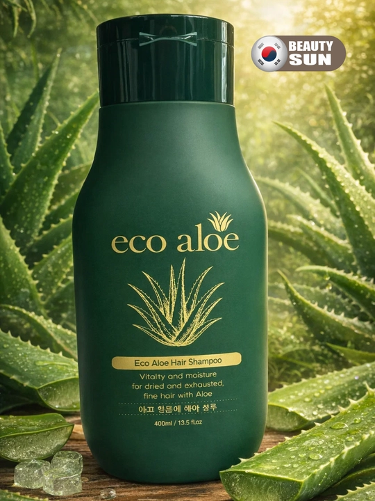 Soch uchun shampun, Rosee Eco aloe, Eco argan, Eco qora sarimsoq, 400 ml