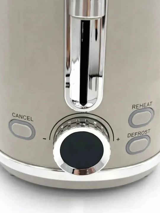 UAKEEN ZL‐2111/2112 elektr tosteri, 2 ta bo‘lim, qora va oq rangli sensorli displey