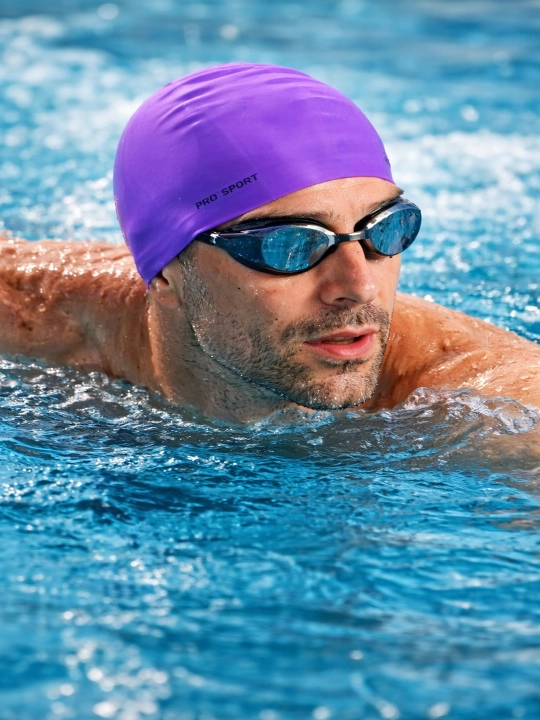 Basseyn uchun silikon qalpoq PRO SPORT, uniseks, o'smirlar uchun