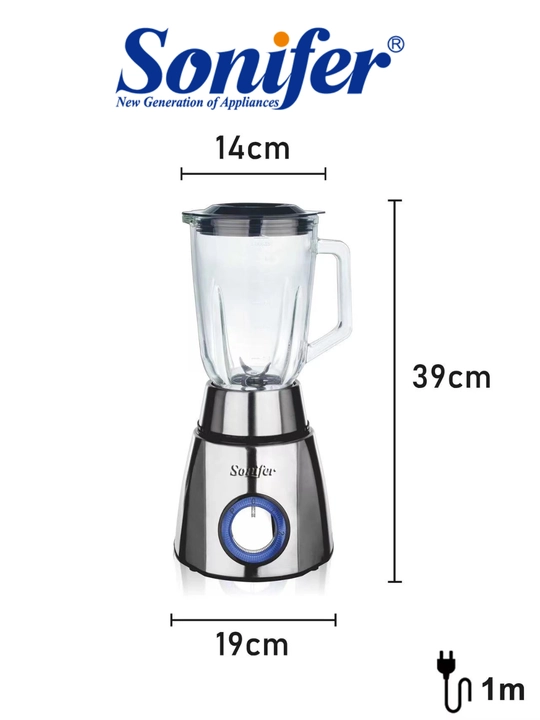 Blender, ko'p funksiyali, SONIFER 2 tasi 1 da SF-8014, 400W