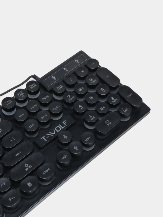 T25 o‘yin uchun RGB klaviatura va sichqoncha, metall korpus bilan