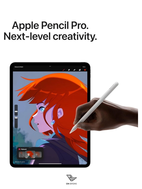 Apple Pencil Pro stilusi iPad uchun, magnitli