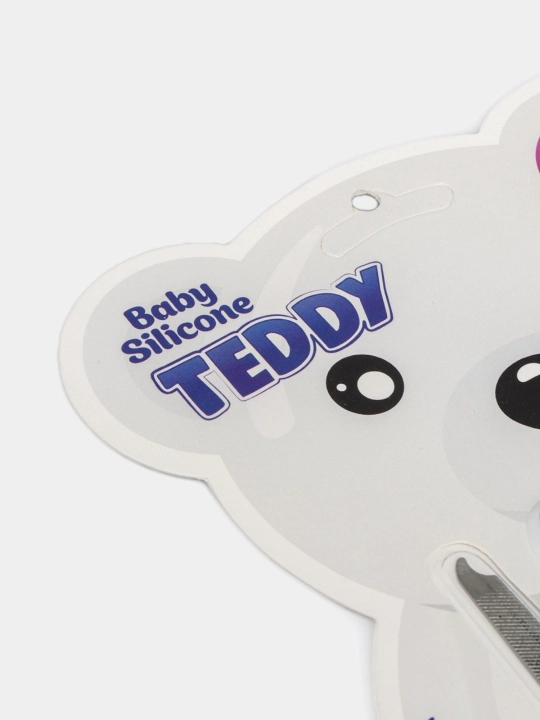 Детский маникюрный набор Baby Silicone TEDDY, ножницы, кусачки, пилочка