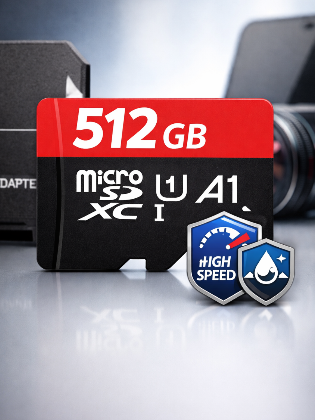 512 GB microSD karta - yuqori tezlik - 