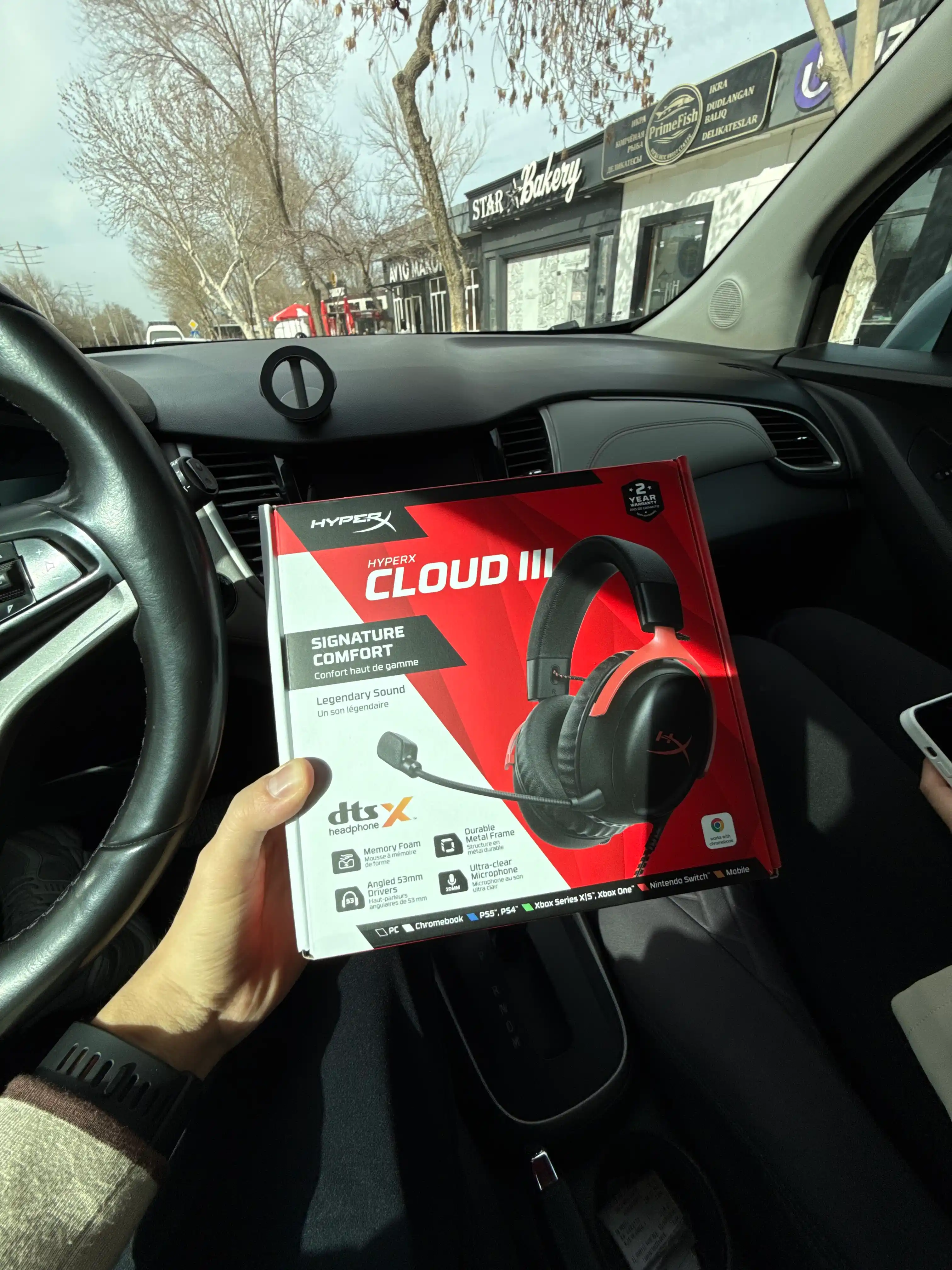 Oyin simli quloqchinlari HyperX Cloud III 7.1, oyin eshitish vositasi 727A8AA 727A9AA