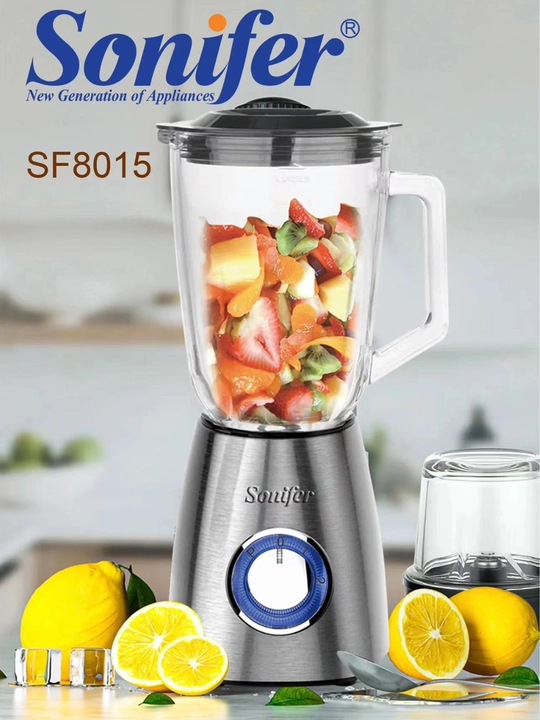 Blender, ko'p funksiyali, SONIFER 2 tasi 1 da SF-8015, 400W - 