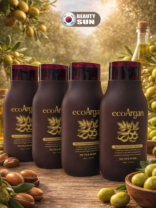 Soch uchun shampun, Rosee Eco aloe, Eco argan, Eco qora sarimsoq, 400 ml