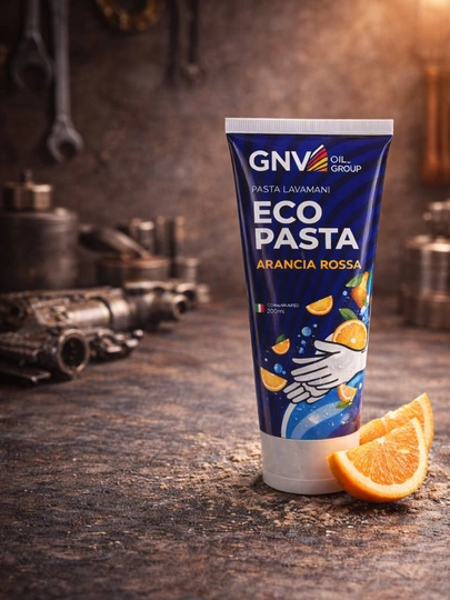 GNV ECO PASTA ARANCIA ROSSA очищающая паста для рук с апельсиновым ароматом — PETROIL-SMAZXT