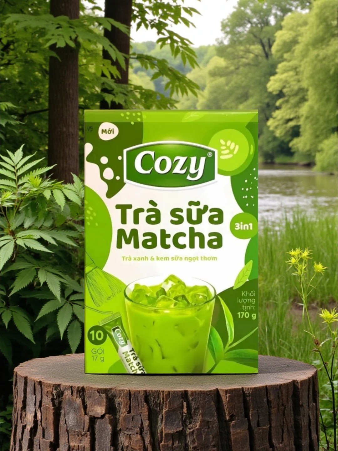 Matcha eriydigan choy qahva tabiiy Vetnam matcha choyi 3 tasi 1 da - 