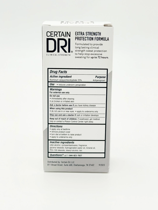 Certain DRI Clinical erkaklar antiperspiranti, 72 soatlik terdan himoya qiluvchi, 35 ml
