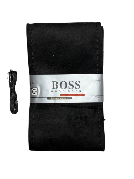 Чехол на руль Car BOSS из карбона и экокожи  - 