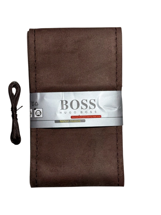 Чехол на руль Car BOSS из карбона и экокожи  - 