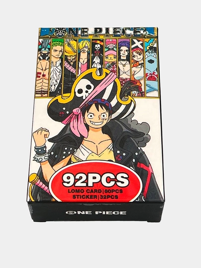 Lomo карты Аниме 60 шт + 32 стикера Genshin, One Piece, Jujutsu, Pokémon и др — 4HOME-2402042-КРЕМОВ