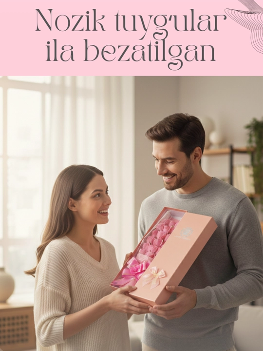Ayollarga uchun atirgul iforiga ega kreativ sovundan tayyorlangan sun’iy gullar