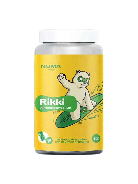 Антипаразитарное средство Rikki, 90 шт - Numa-Family