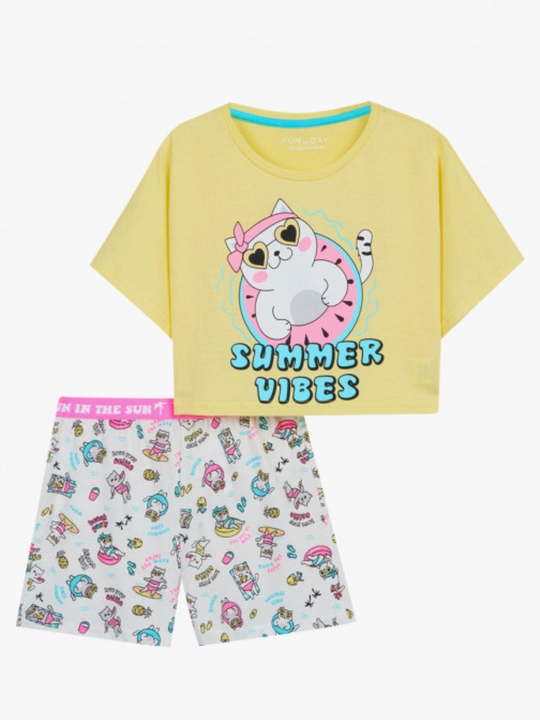 Qiz bolalar uchun pijama, paxta NEO