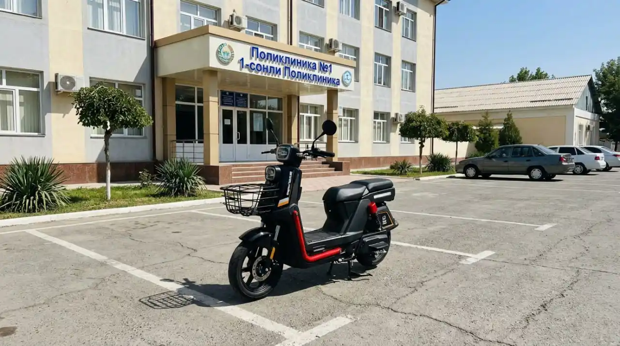 Tezkor elektr skuter ixcham moped shahar uchun akkumulyatorsiz
