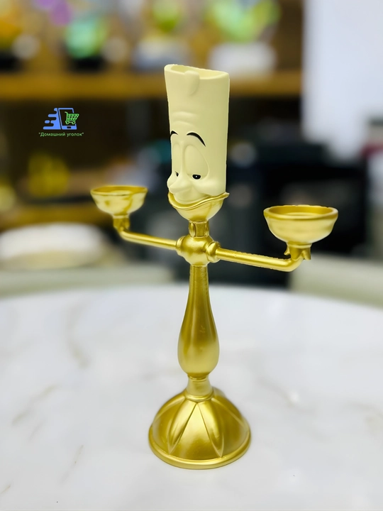 Подсвечник Люмьер изогнутый Disney Красавица и Чудовище коллекционный