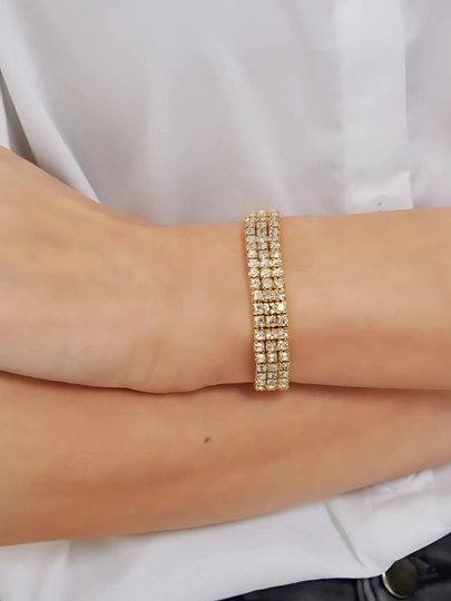 Браслеты для женщин и девушек Xuping stainless steel VAN CLEEF — DIORR-BRASLET-КОРИЧН