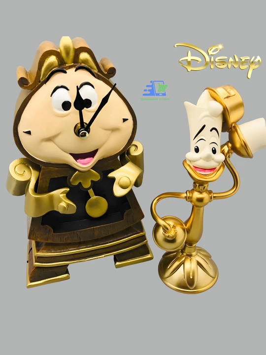 Часы Когсворт и подсвечники Люмьер Disney «Красавица и Чудовище», набор декора 