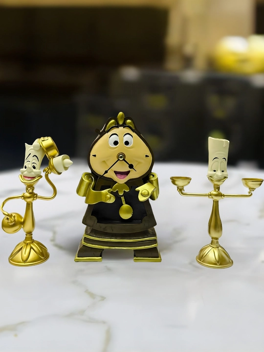 Часы Когсворт и подсвечники Люмьер Disney «Красавица и Чудовище», набор декора 